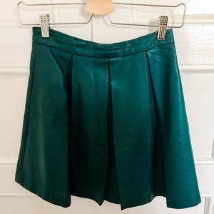 French connection pleather short skirt